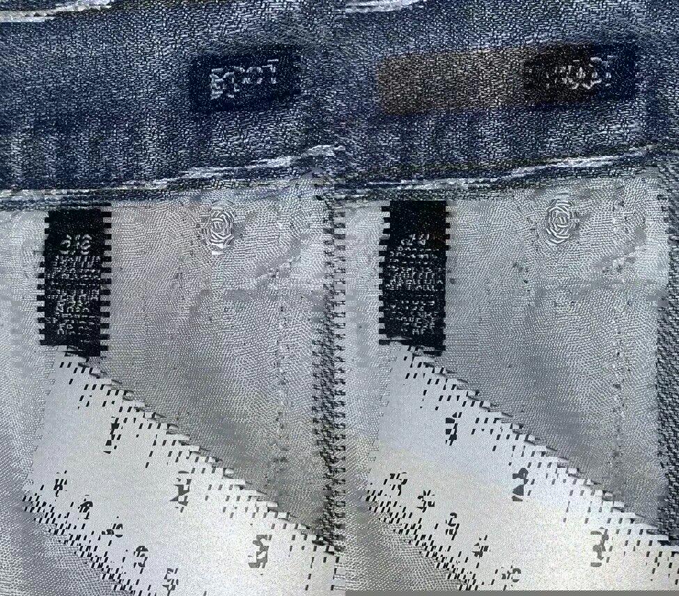 Bota vaquera negra premium azul para hombre talla 34/30