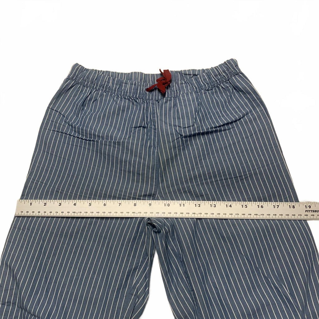 Pijama Cyrillus Paris para niño, talla 14A, de algodón, con rayas azules, ancho 25,5 x 29 cm