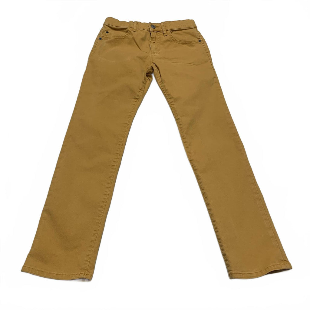 Vaqueros ajustados elásticos amarillos GAP Denim para niños, talla 12 R, 25 x 26