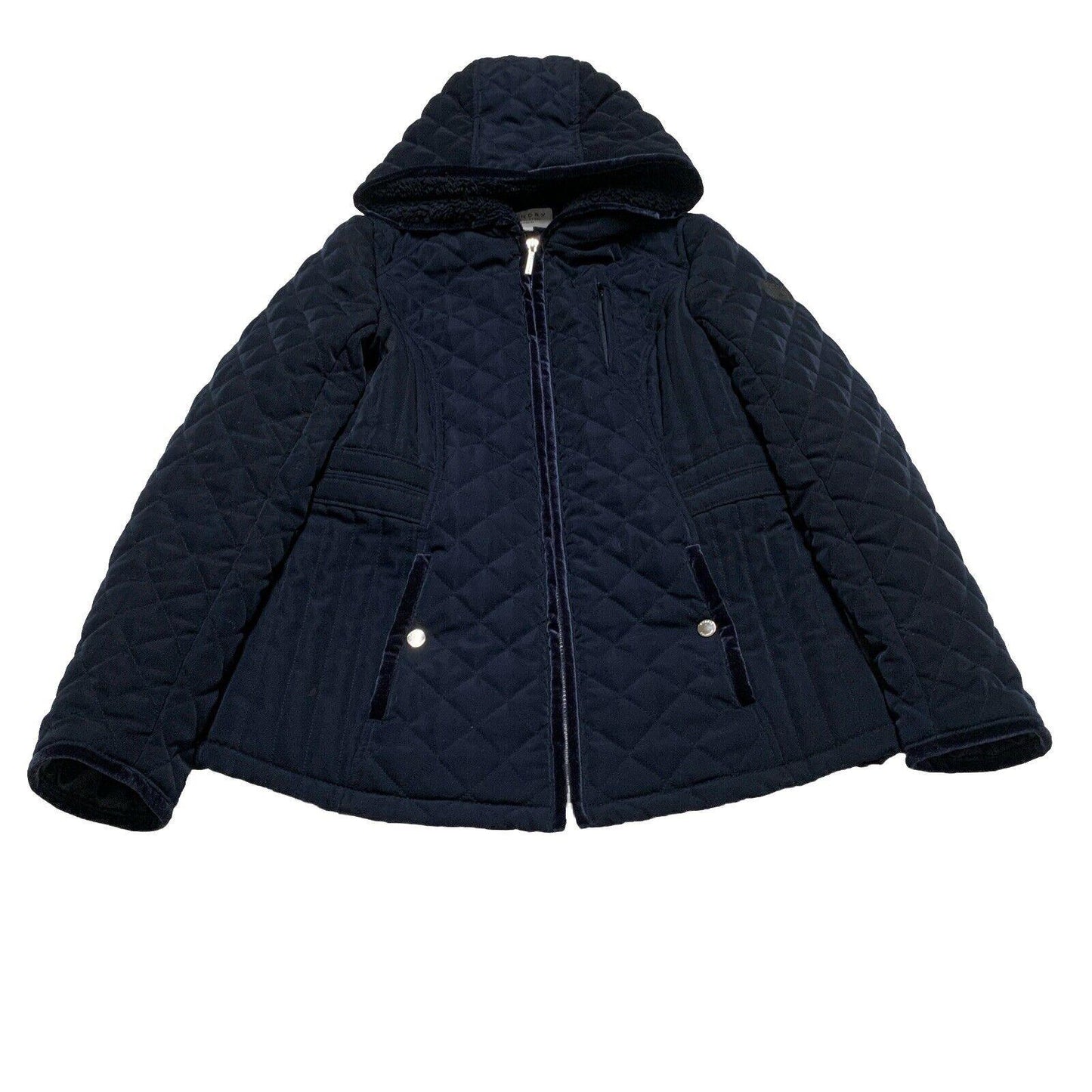 Laundry by Shelli Segal Women’s Size Small Navy Blue Hooded Coat Jacket Zipper