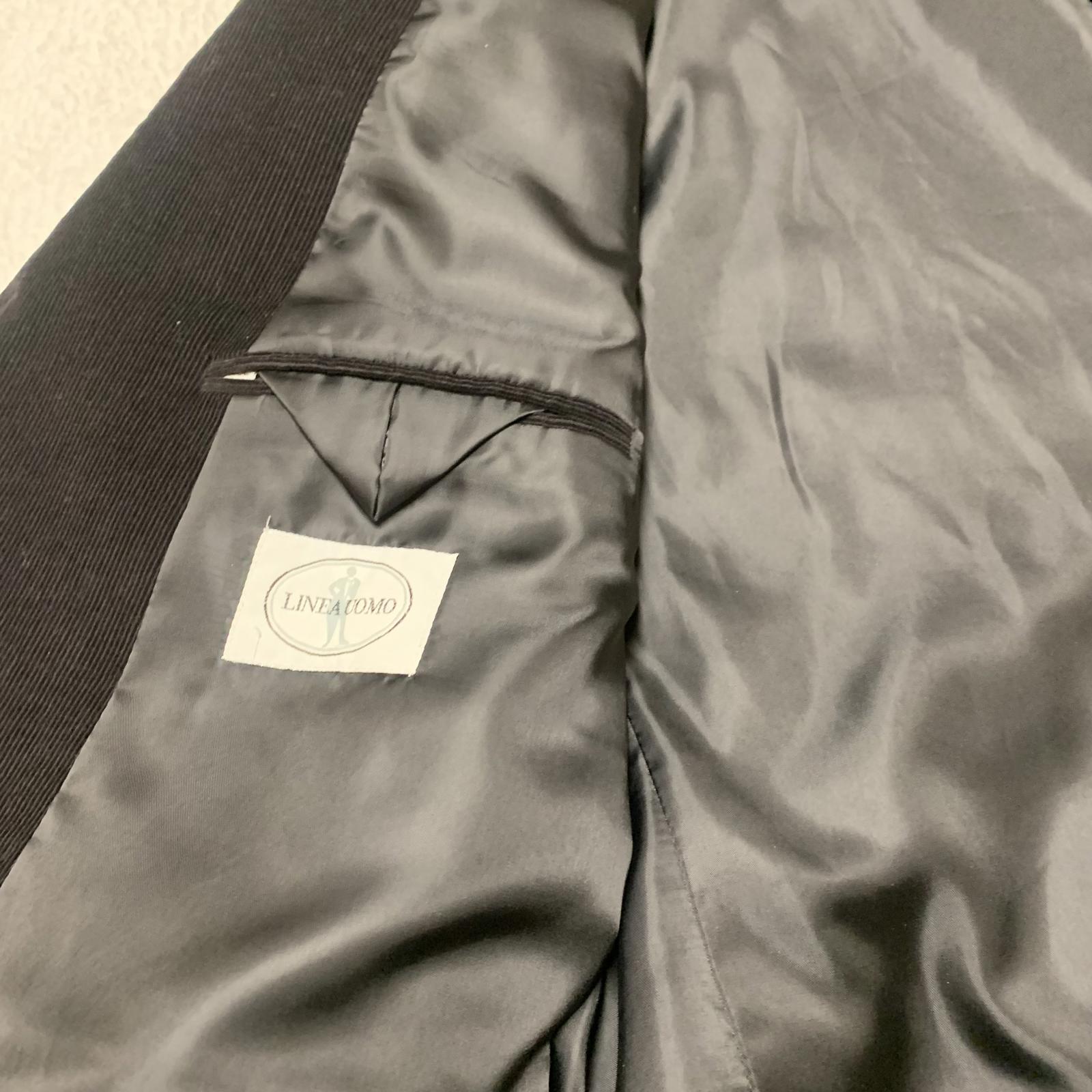 Linea Uomo Men's 48L Black Corduroy Blazer