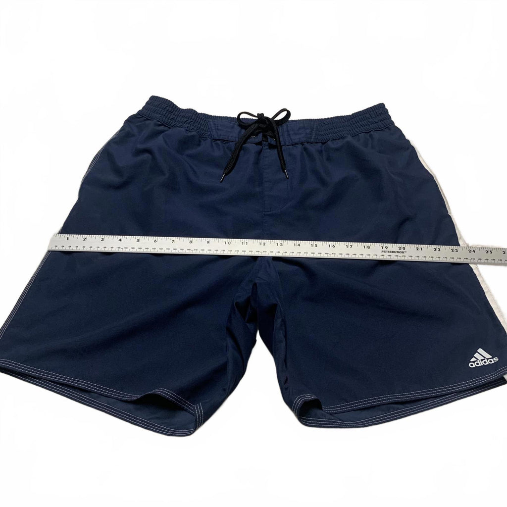 Bañador corto Adidas para hombre, talla XL, color azul marino, con forro (W33.5)