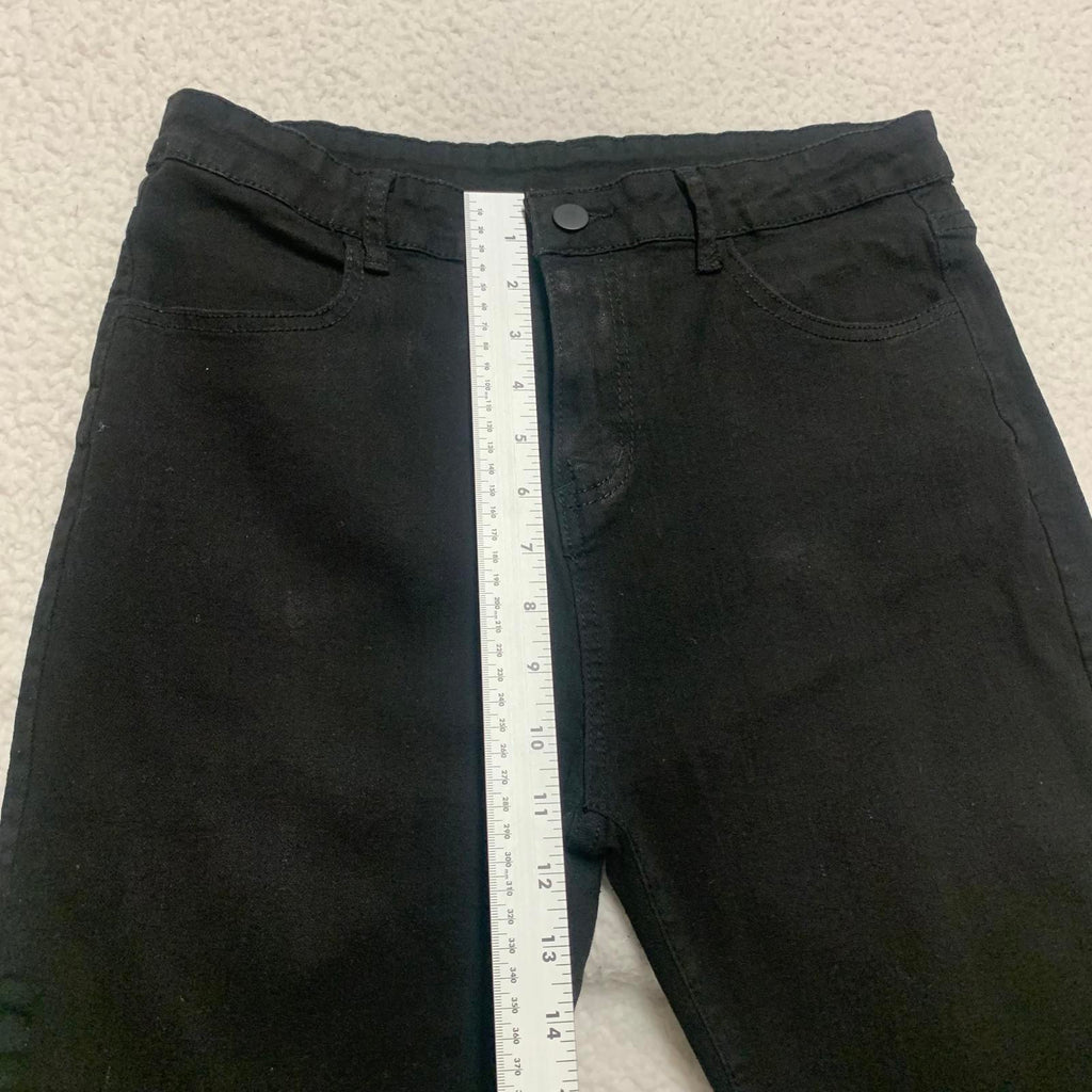 Vaqueros negros de pierna ancha Zara para mujer, talla 0, 23 x 32 (talla real)