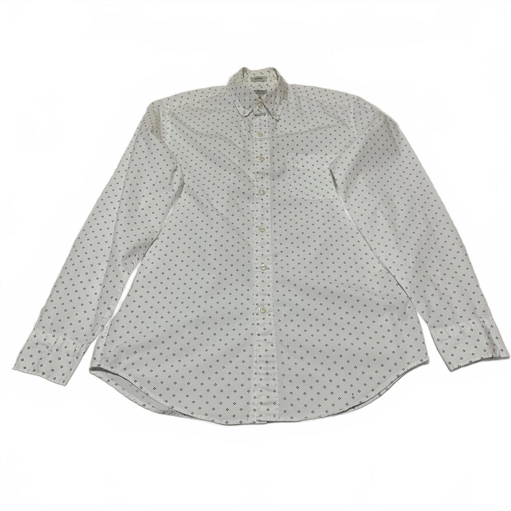 J.Crew Classic Men's Size Small White Button-Up Stretch Shirt