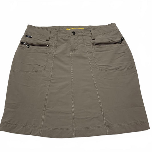 Lole Women's Sz 4 khaki Casual Skirt Outdoor Camping Wear Quick Dry W30
