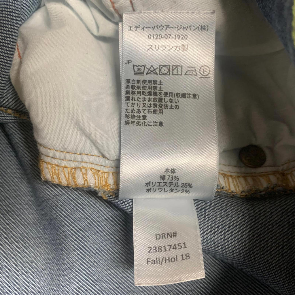 Vaqueros ajustados, rectos y curvilíneos de Eddie Bauer para mujer, talla 10, azul oscuro, lavado, ancho 31 x largo 29,5