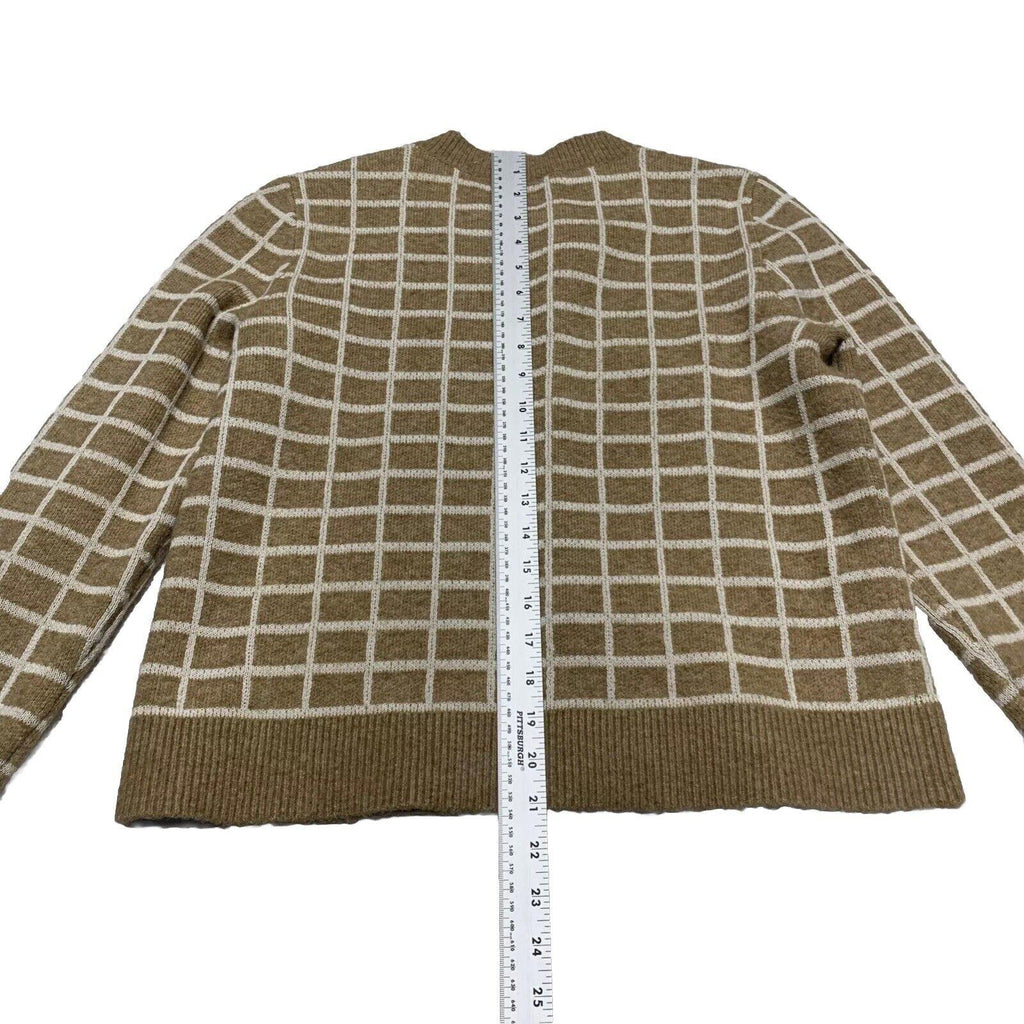 Chaqueta tipo suéter beige tostado grande para mujer de Ann Taylor