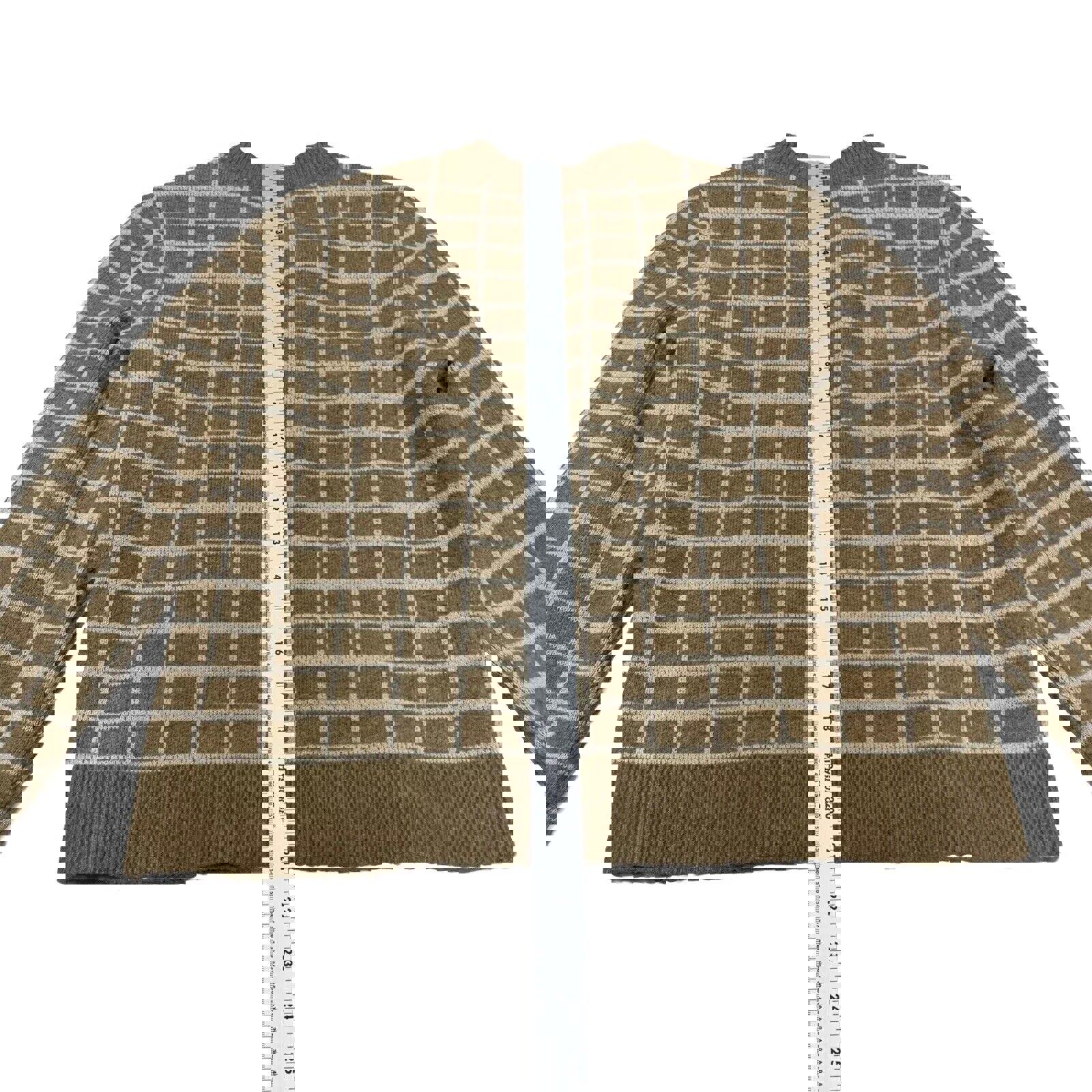 Chaqueta tipo suéter beige tostado grande para mujer de Ann Taylor