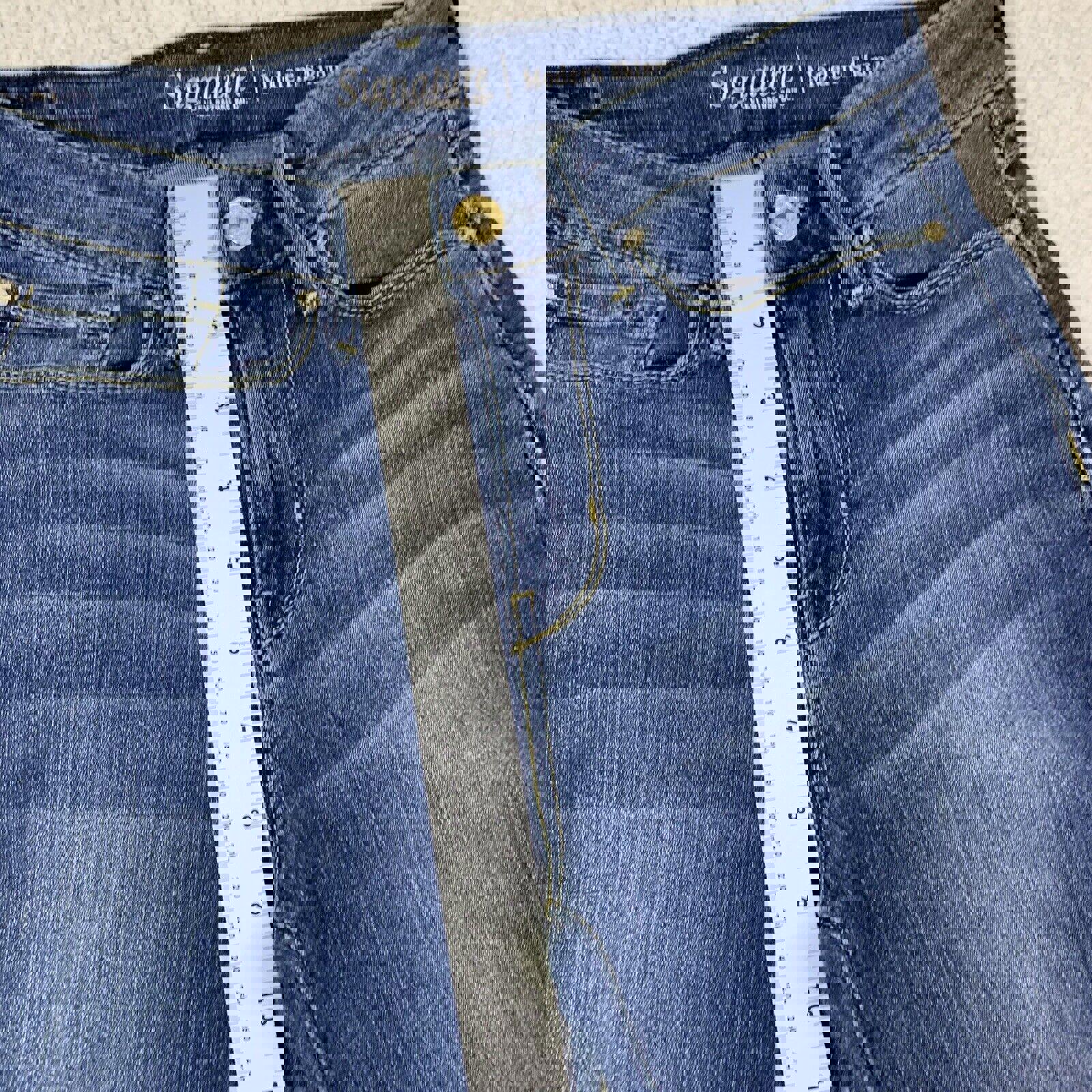 Vaqueros Levi Strauss Signature para niña, azul, talla 4, talla M, ancho 27, largo 30