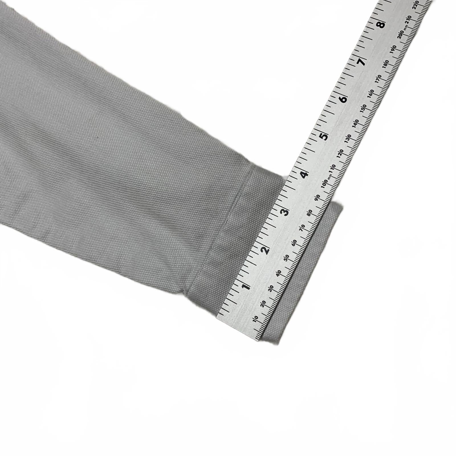 Camisa de vestir Blackberrys para hombre, talla L/40, azul grisáceo, corte entallado, 2 capas, ultra