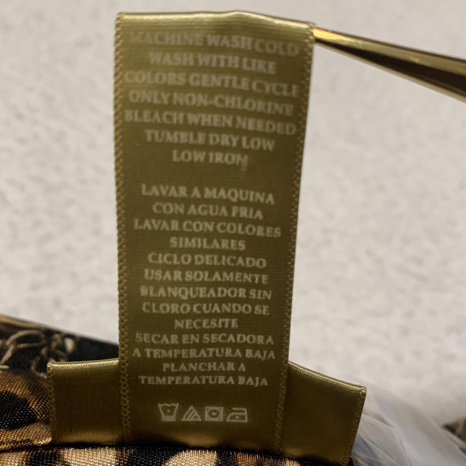 Blusa de manga larga negra y dorada con estampado de leopardo para mujer, talla XXL, de Miss Tina Knowles