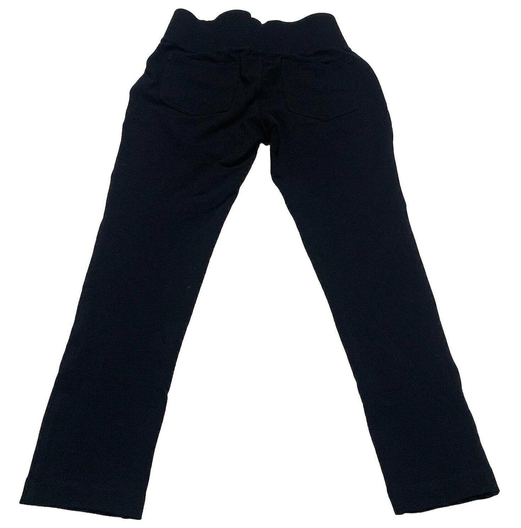 Cinturón elástico negro de latón para mujer, de 28 pulgadas, mediano, con cierre de velcro