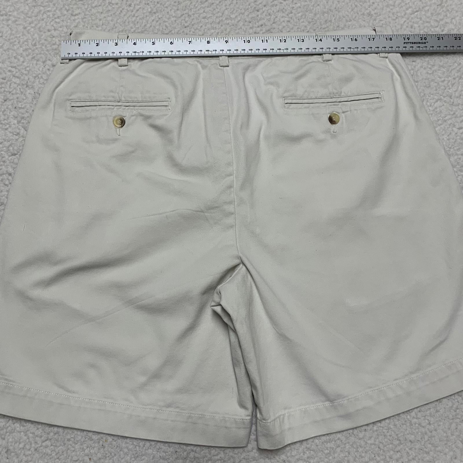 Pantalones cortos clásicos chinos para hombre, beige, talla 38, con parte delantera plana, informales, 100 % algodón, talla 37, India