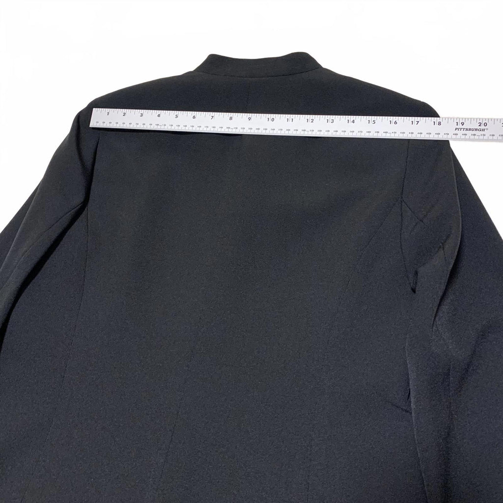 Chaqueta blazer negra abierta para mujer Kasper, talla 12, forrada, para trabajo y oficina