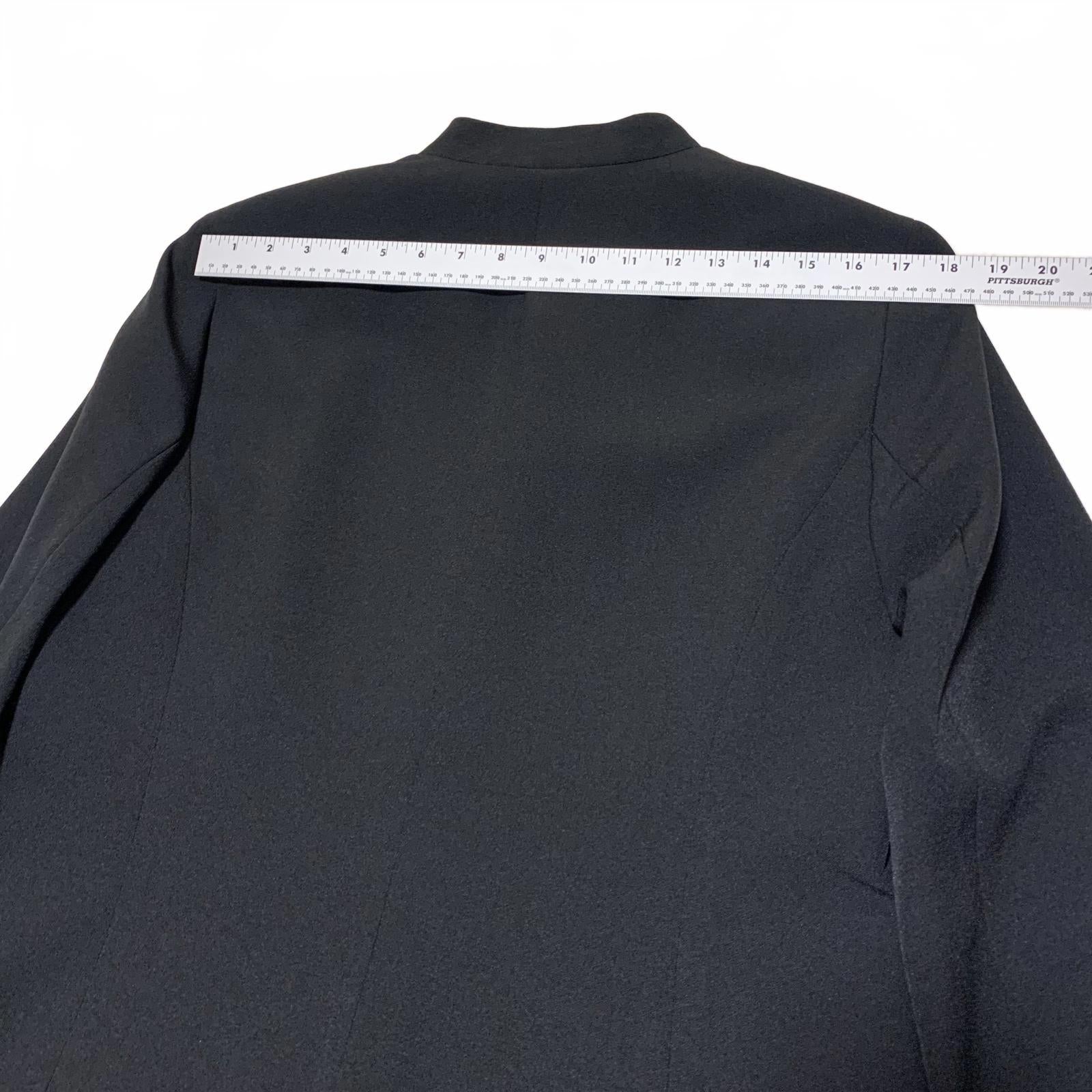 Chaqueta blazer negra abierta para mujer Kasper, talla 12, forrada, para trabajo y oficina