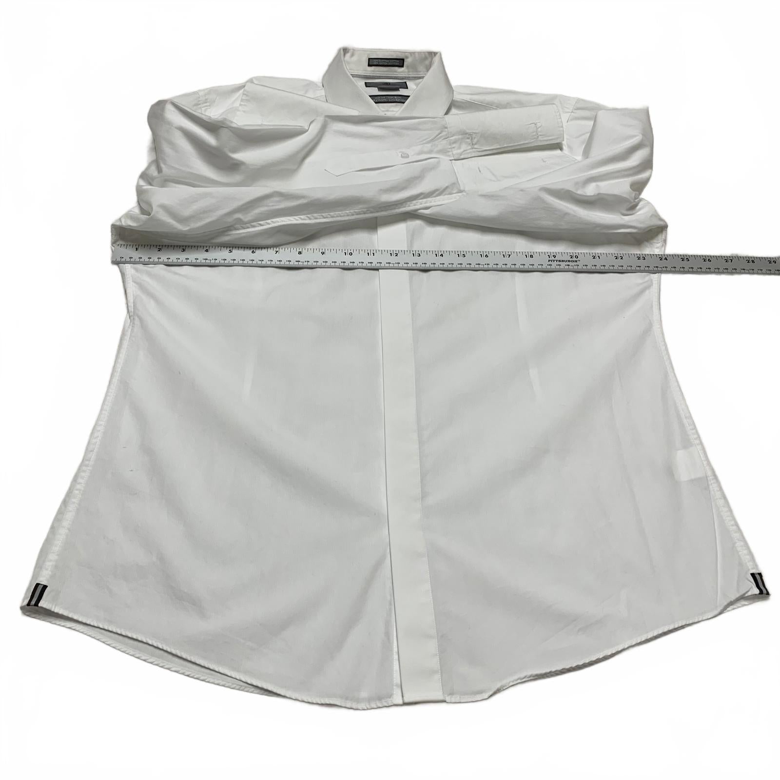 Camisa de vestir ajustada con botones para hombre, color negro y marrón, talla 17, 100 % algodón egipcio, 1826