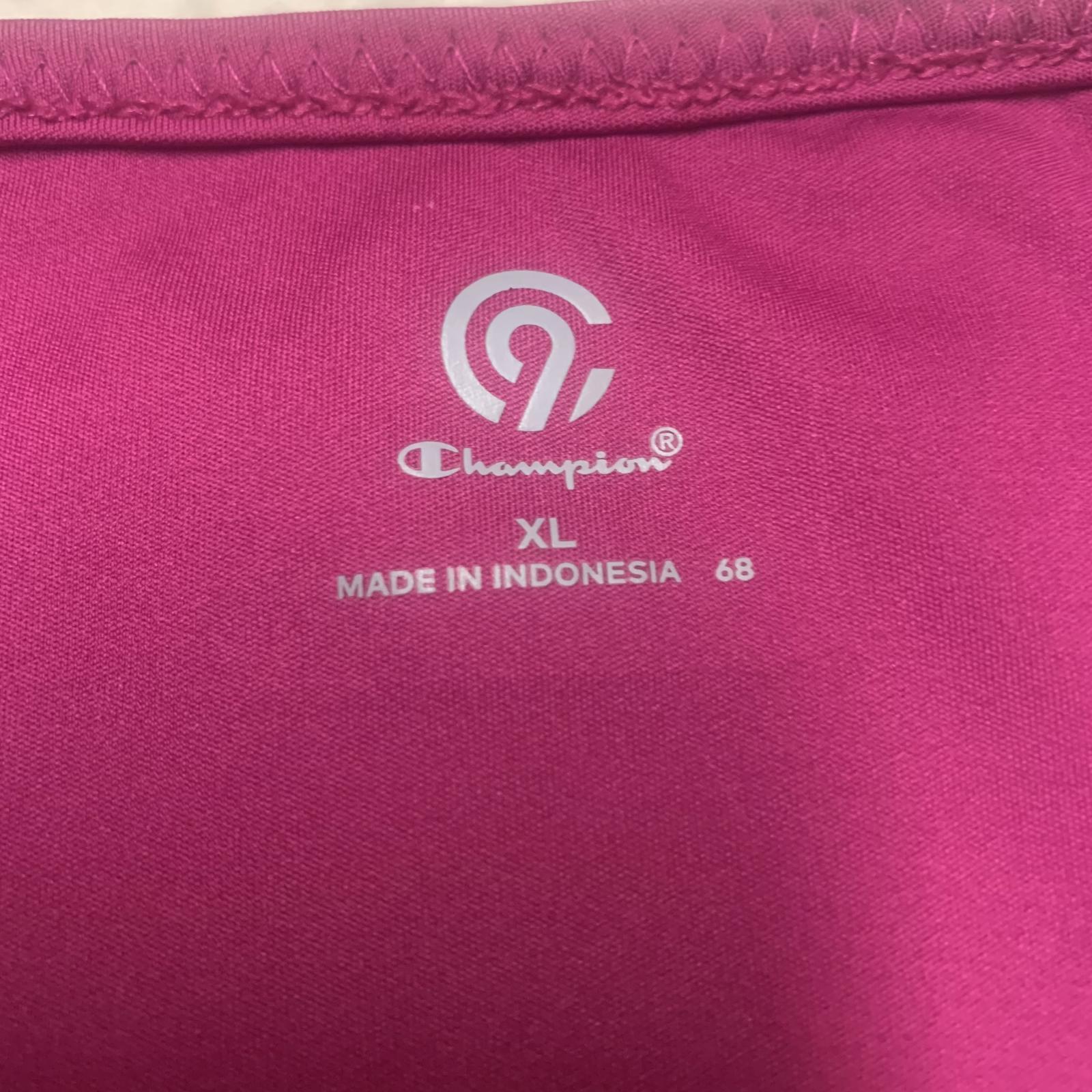Camiseta deportiva sin mangas fucsia Champion para mujer talla XL