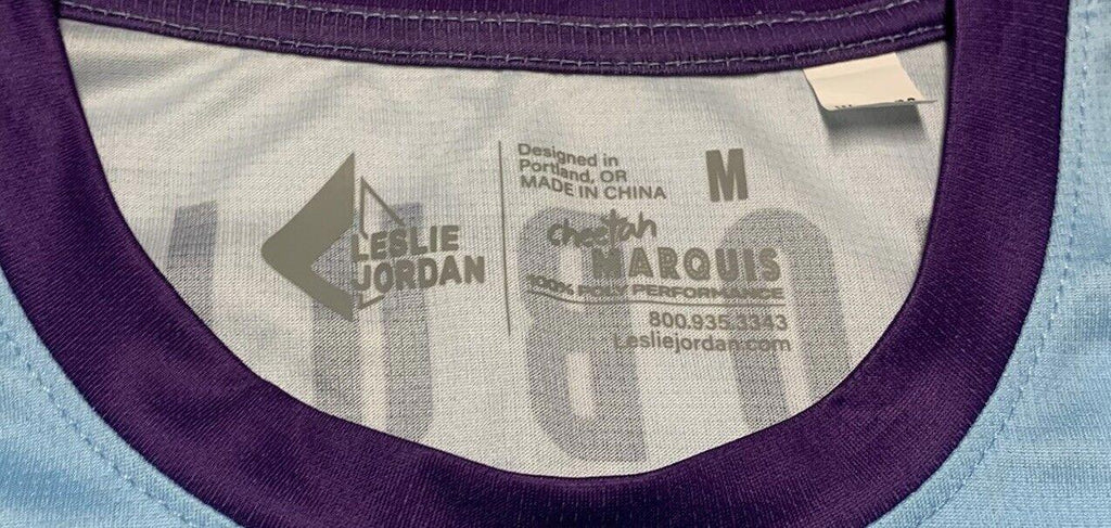 Leslie Jordan Cheetah Marquis Women's  Medium Multicolor Running T-Shirt Top