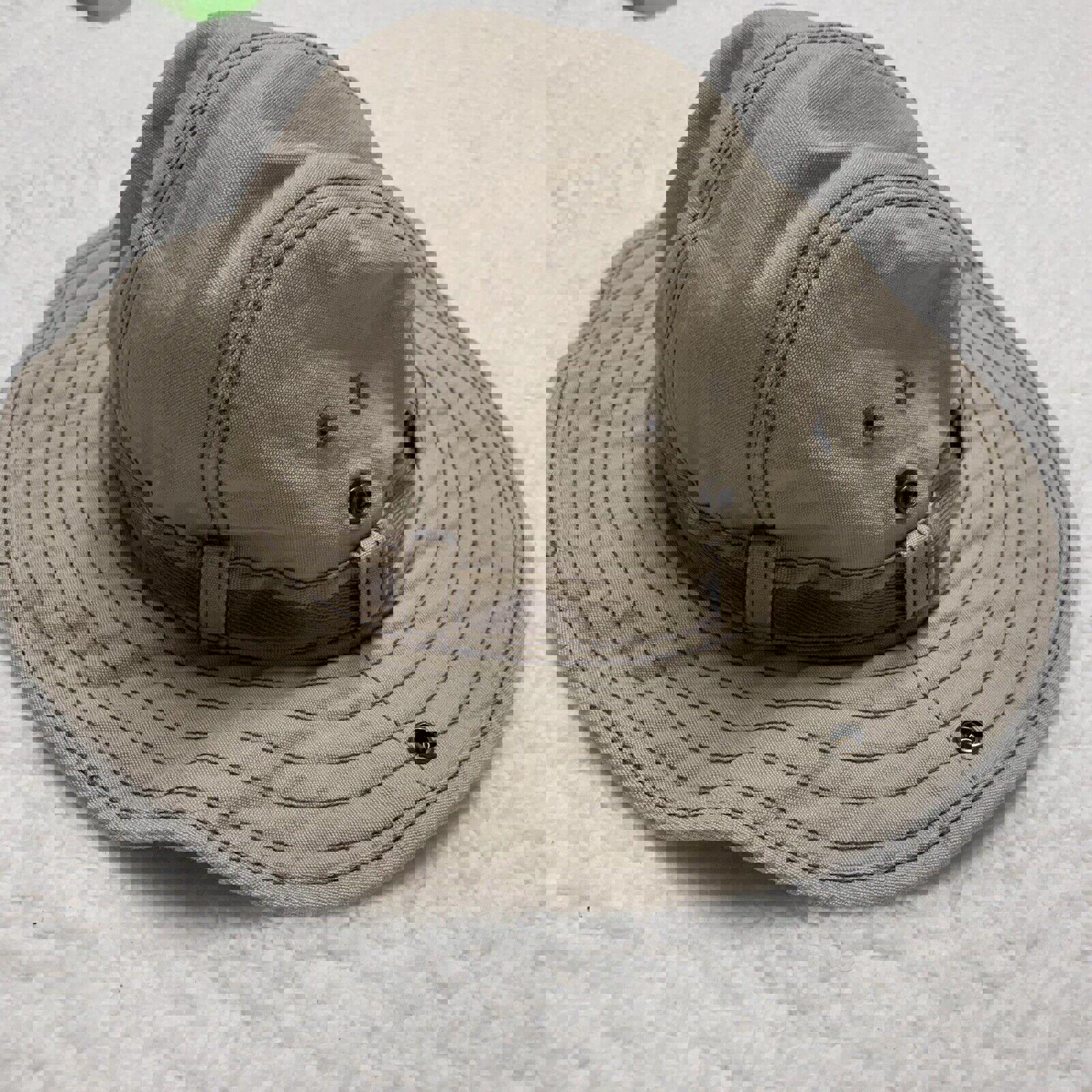 Gorra de pescador Old Navy con laterales a presión y diseño de cubo Explorer para niños, talla M, color beige