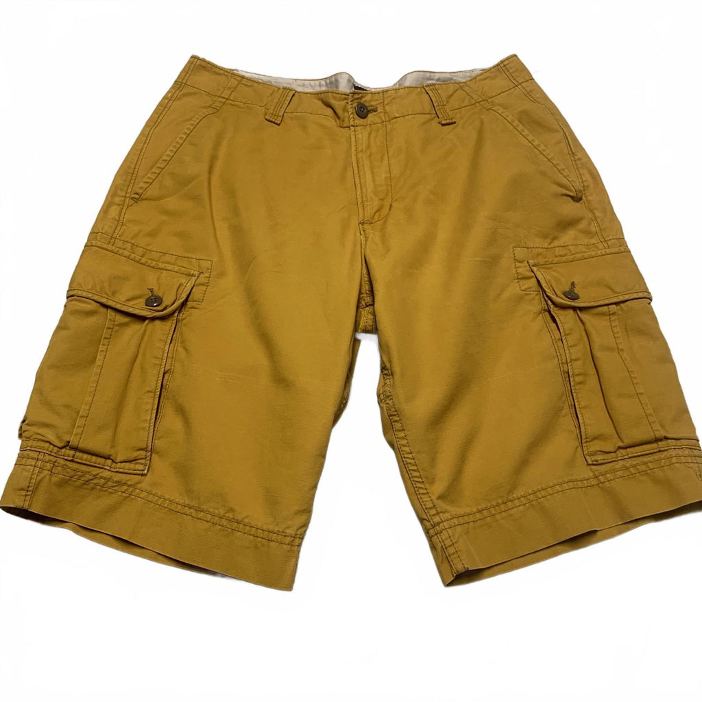 Pantalones cortos cargo Gap para hombre, talla 32, amarillos, informales, cómodos, W33, dorados