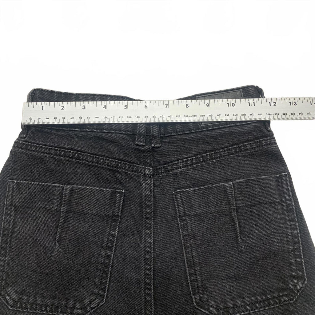 Vaqueros negros de pierna ancha Zara para mujer, talla 0, 23 x 32 (talla real)