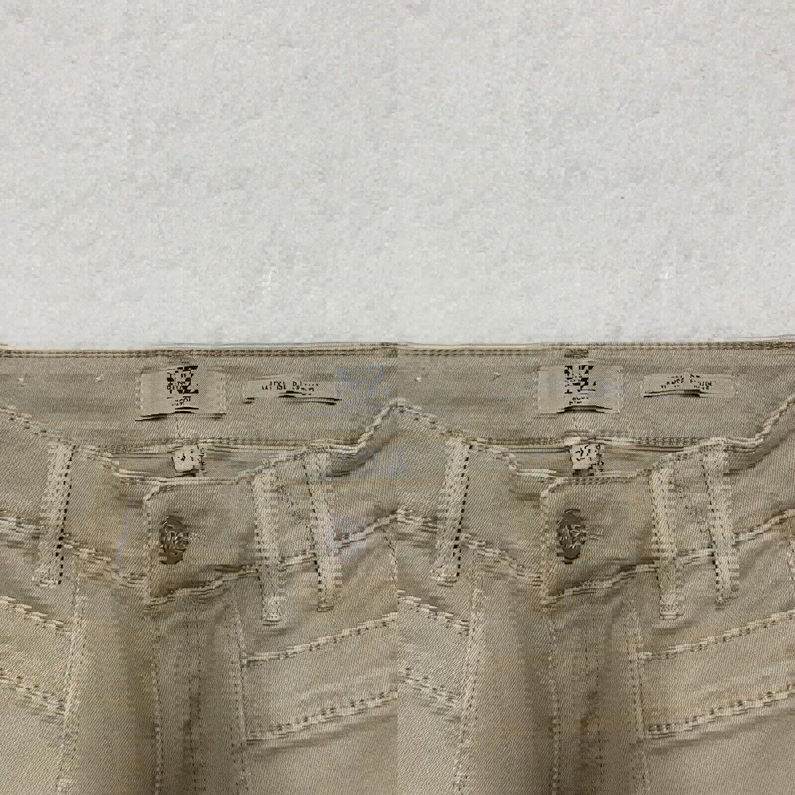 Vaqueros Nic+Zoe para mujer, talla 32, color tostado, con parche en el bolsillo delantero, color beige
