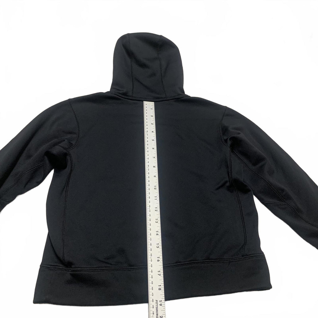 Sudadera con capucha Nike Therma-FIT unisex para niños, talla mediana, color negro