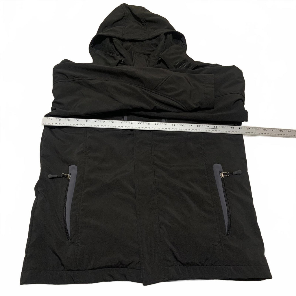 Chaqueta utilitaria negra Snozu Performance para hombre, talla M, con capucha y cremallera, 4 bolsillos