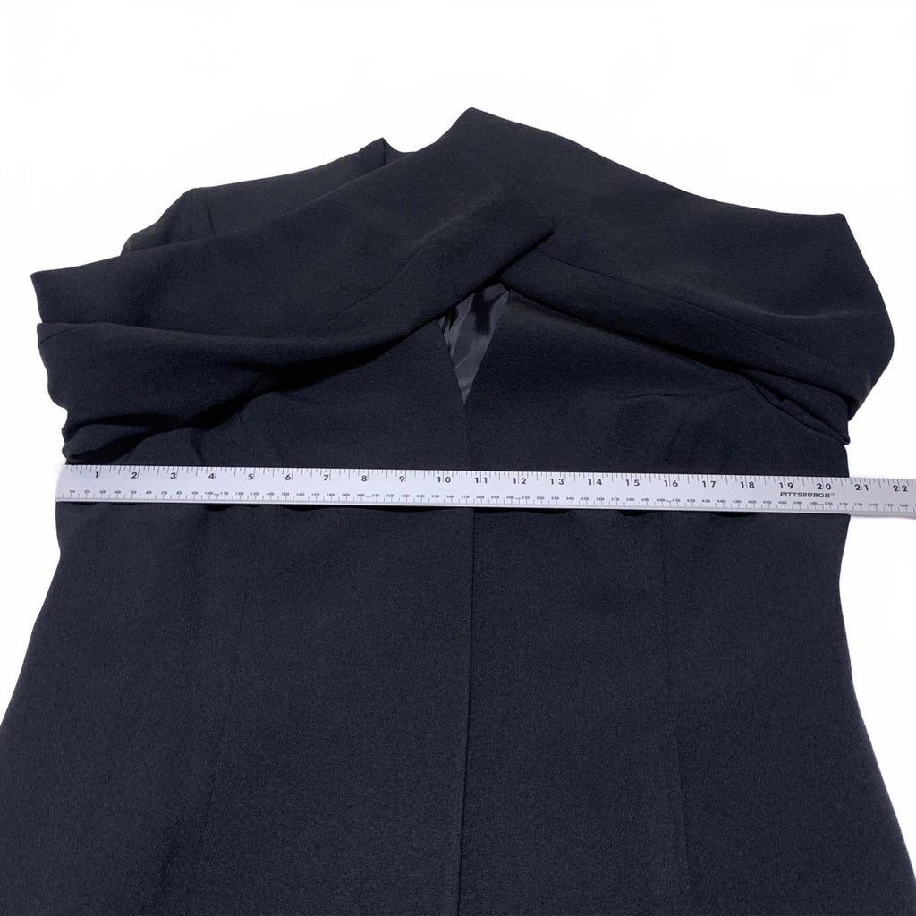 Chaqueta blazer negra abierta para mujer Kasper, talla 12, forrada, para trabajo y oficina