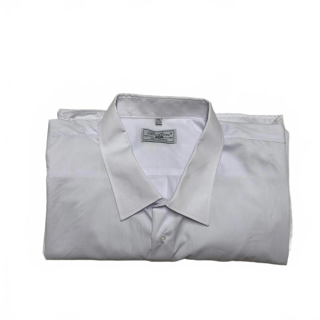 Camisa de vestir clásica con botones Boltini para hombre, talla 4XL, blanca, talla 20-20,5