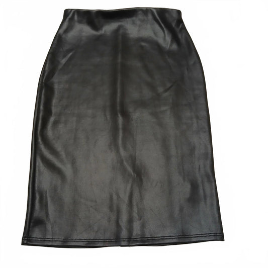 Charlotte Russe Womens Small Black Faux Leather Pencil Skirt