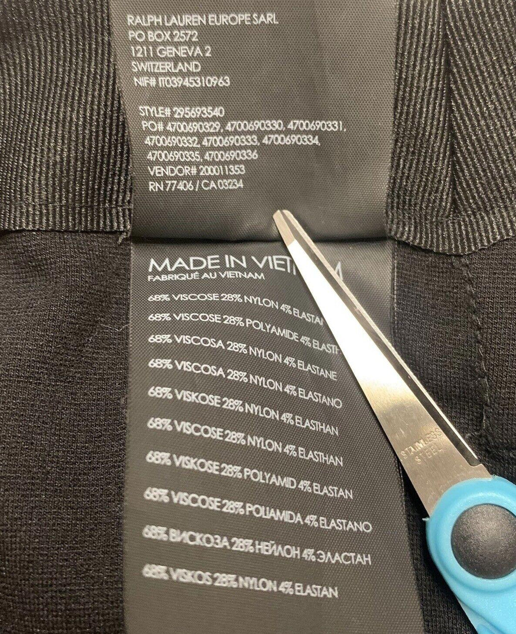 Pantalones Club Monaco para mujer, talla 8, con dobladillo festoneado ancho