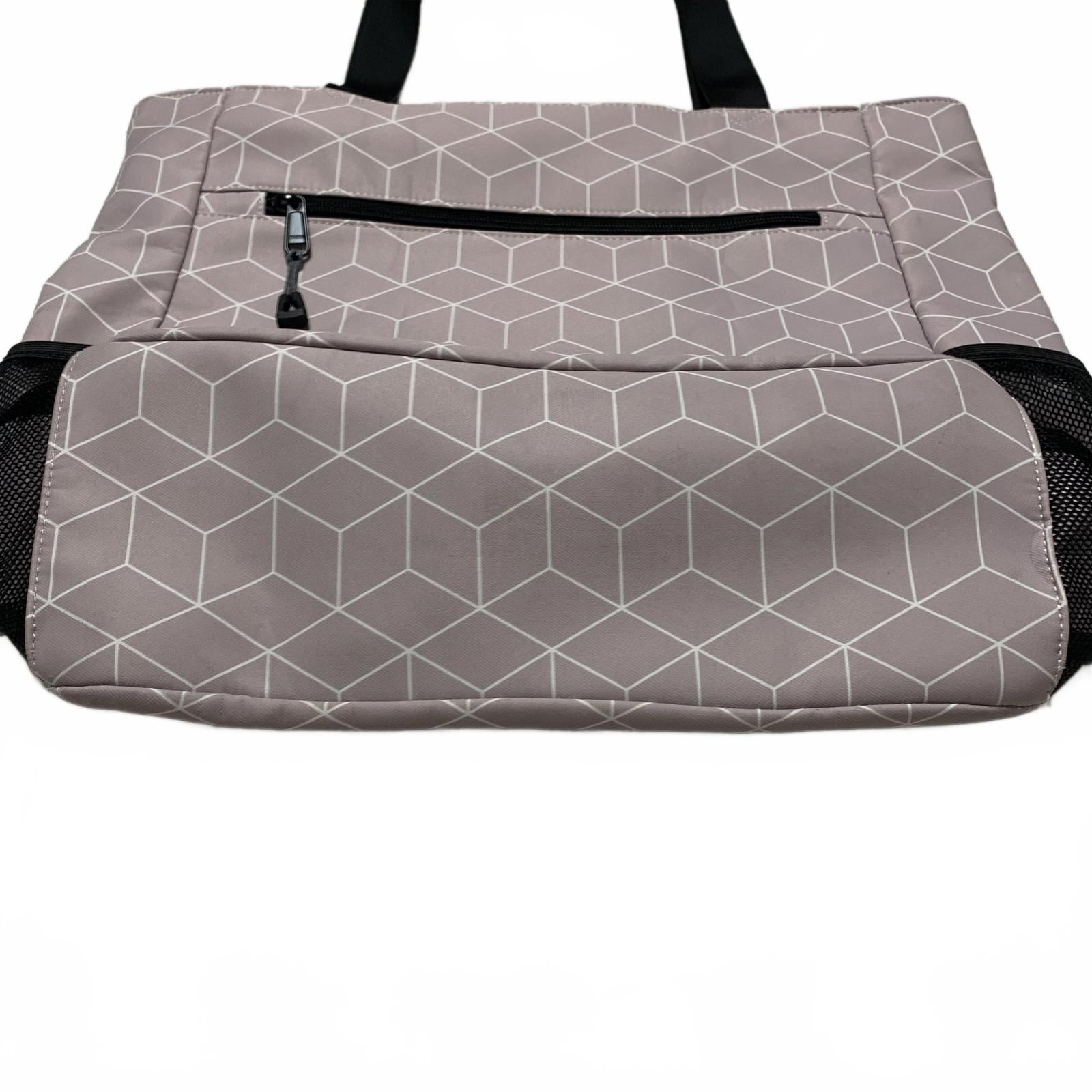 Bolso tote utilitario de hombro para mujer Esván con estampado floral lila