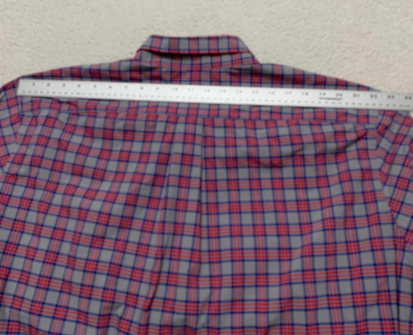 Vineyard Vines Mens Sz XXL Plaid Red Classic Fit Murray Button Shirt