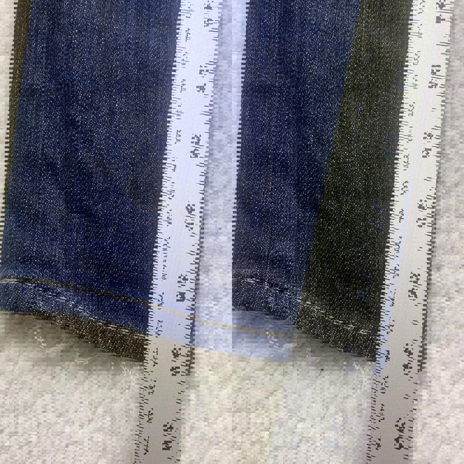 Jeans Paige Skyline para mujer, talla 26, ajustados, con pierna al tobillo, tiro bajo, desgastados, ancho 28 x 29 L