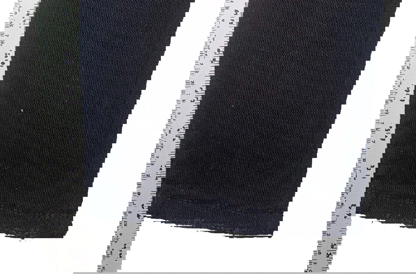 Vaqueros negros Decibel para hombre, 40 x 34, bordados al frente y deshilachados