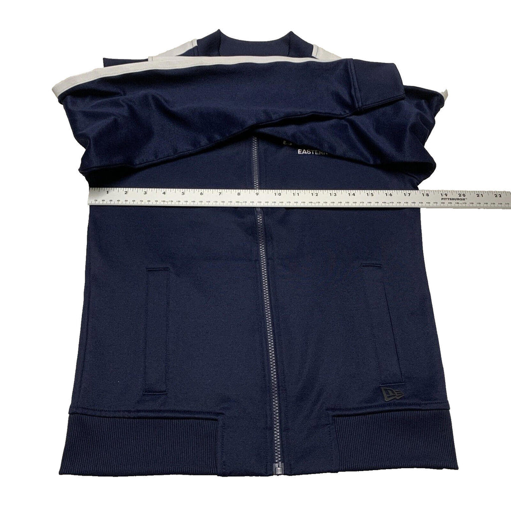 New Era Men's Size XSmall Navy Blue Jacket Varsity Track Full Zip Baseball Neck