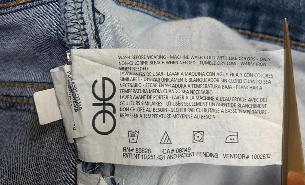Gloria Vanderbilt Jeans de pierna ancha azul oscuro para mujer talla 22, 43 x 29 (talla real)