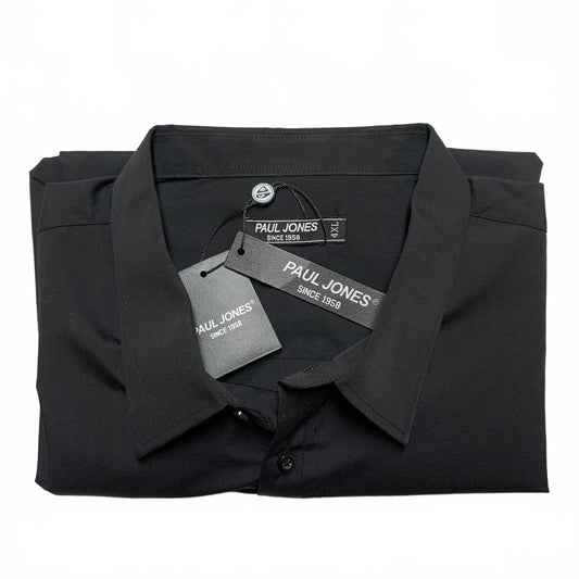 Paul Jones Men's 4XL Black Long Sleeve Button Shirt