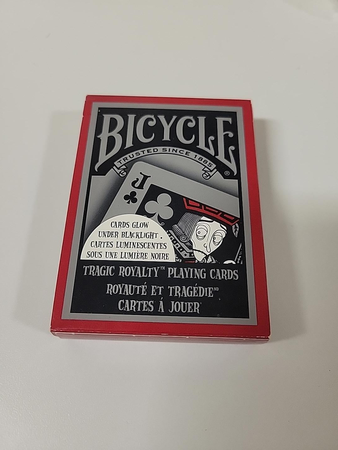Naipes Bicycle Tragic Royalty - Brillan bajo luz negra