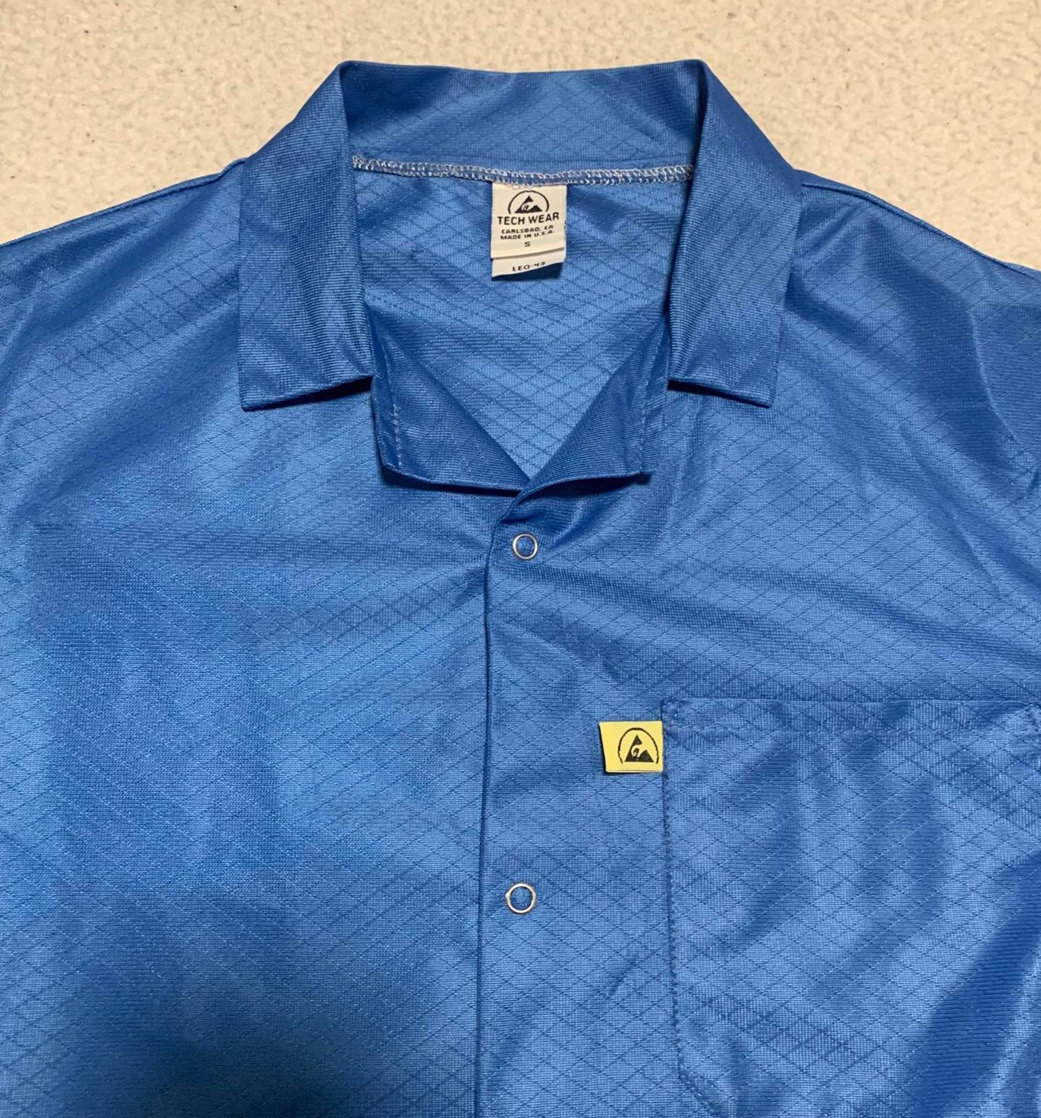 Chaqueta de trabajo ligera azul Vintage Tech Wear para hombre, talla pequeña