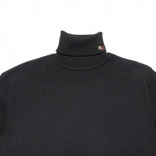 Polo Jeans Co Ralph Lauren Size XLarge Ribbed Black Turtleneck Sweater