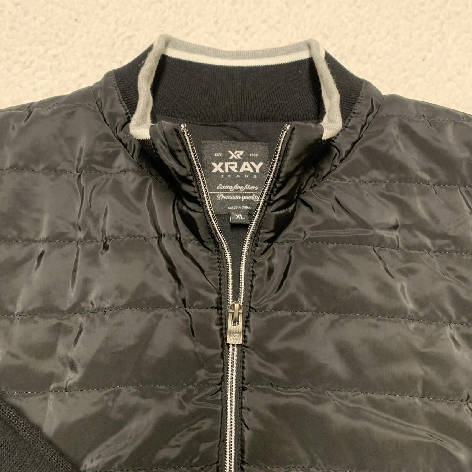 Chaqueta bomber acolchada ligera negra talla XL para hombre de Xray Jeans