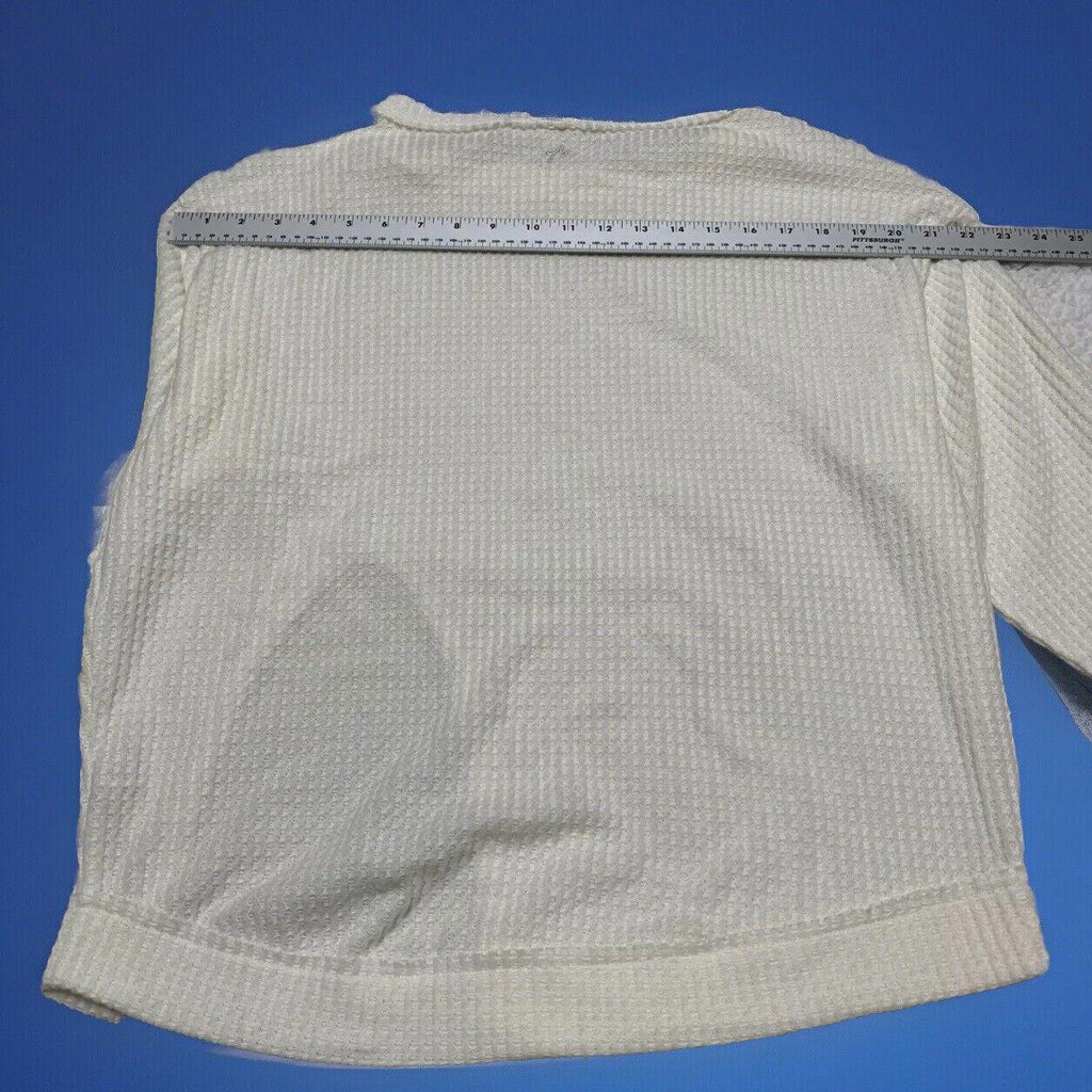 Top de capas de punto gofre extragrande color marfil para mujer de Out From Under UO XS con abertura