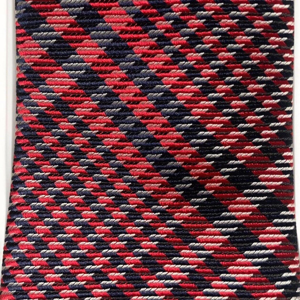 Corbata de seda con estampado de cuadros rojos y azules para hombre de Ben Sherman
