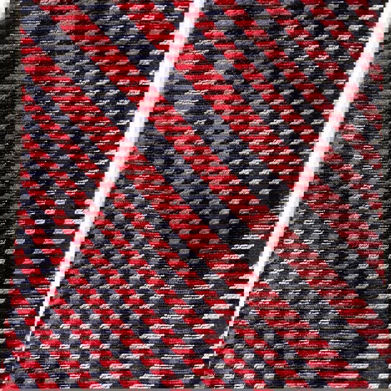 Corbata de seda con estampado de cuadros rojos y azules para hombre de Ben Sherman