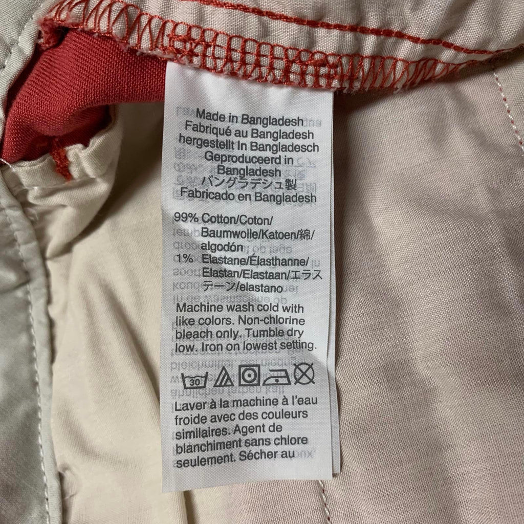 Pantalones Crewcuts Kids, talla 14, color rojo y naranja, corte ajustado, cintura ajustable, 28 x 28 L