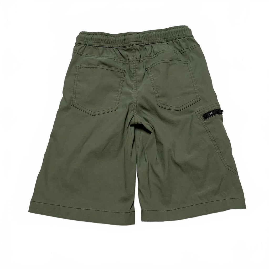 Pantalones cortos cargo vintage impermeables para niños, talla M (10/12), verde oliva, talla 24
