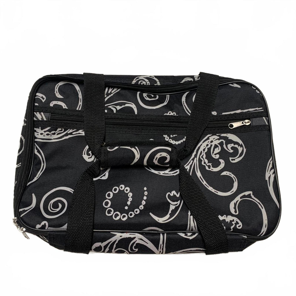 Bolsa para bandeja de comida caliente con diseño floral negro Home Essentials