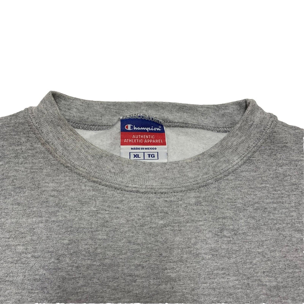 Sudadera unisex auténtica Champion XL gris Seton Hall University cuello redondo